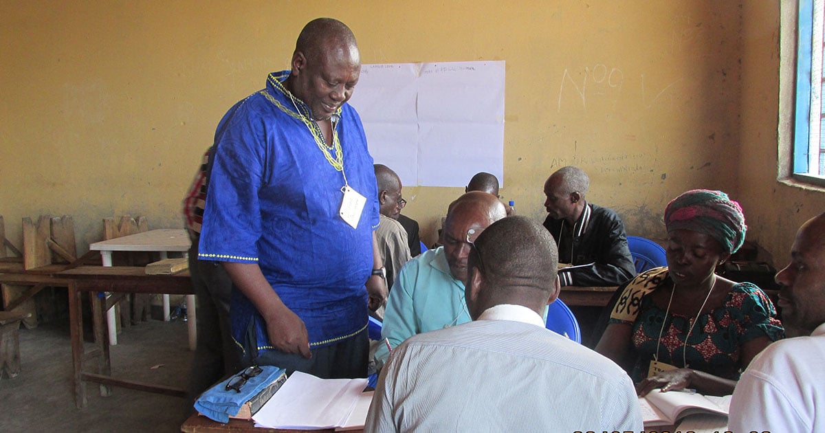 Translators at a DRC MAST Workshop Translators at a DRC MAST Workshop