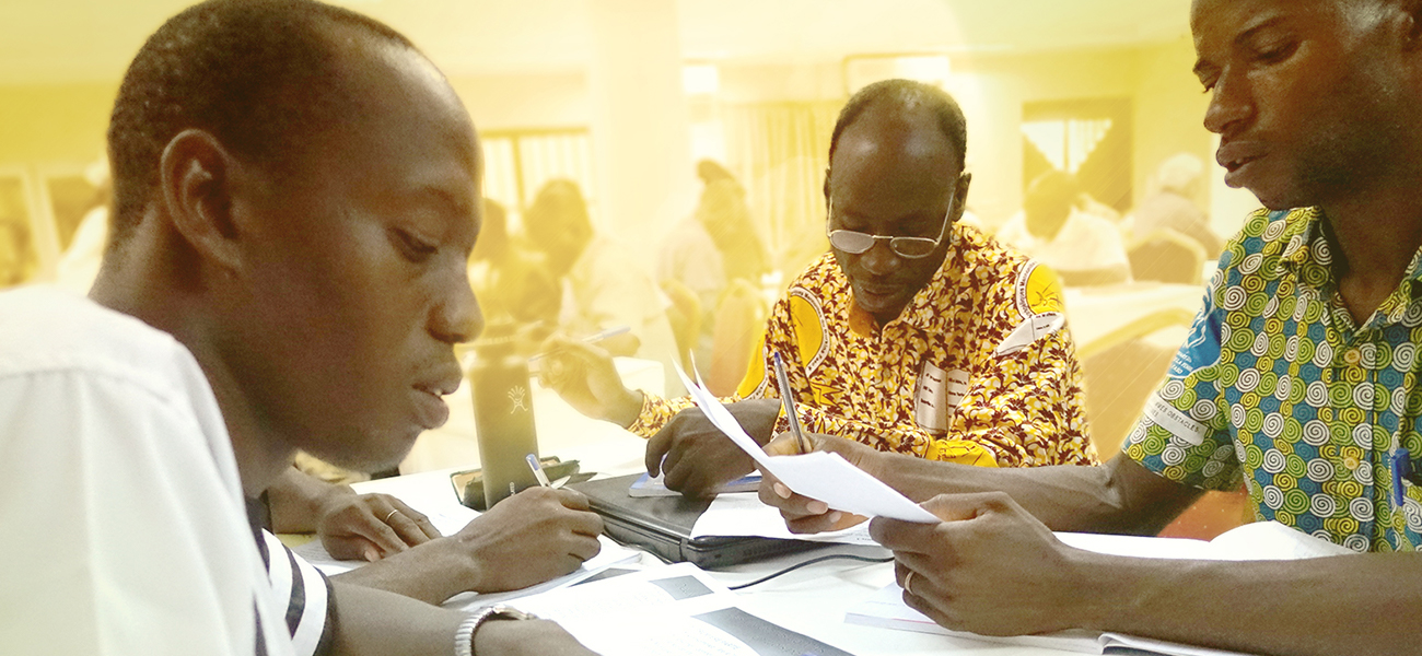 Bible translators at work Bible translators at work