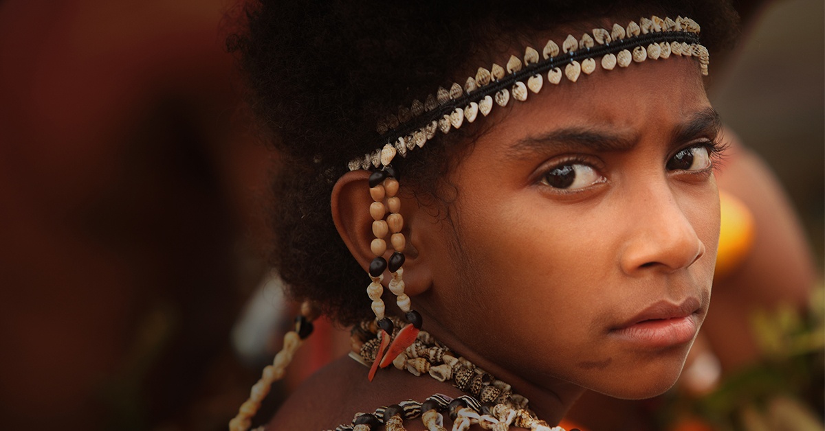 Girl in Papua New Guinea