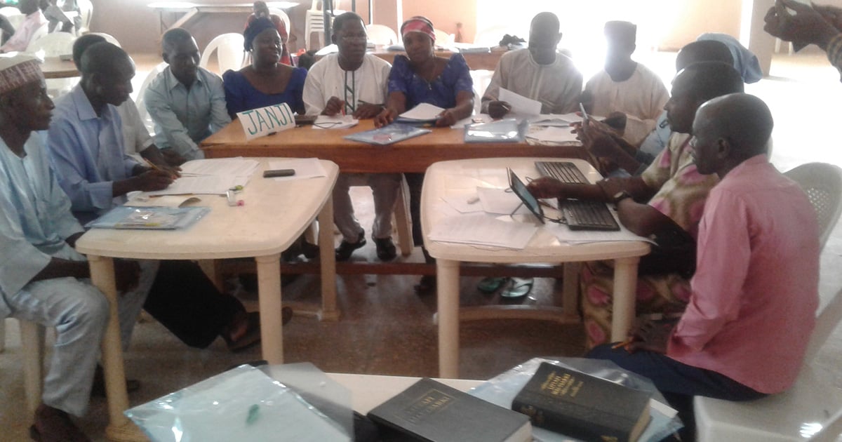 Nigerian Bible translators at work