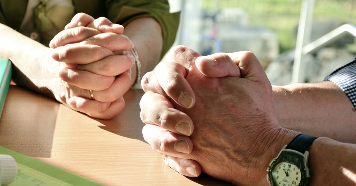 2 hands praying 1200 x 628 | Wycliffe Associates | Advancing Bible Translation