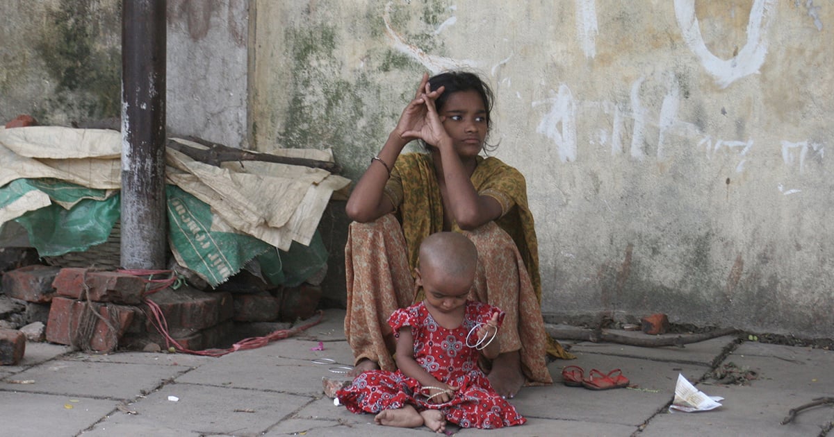 Woman and Child in Asia