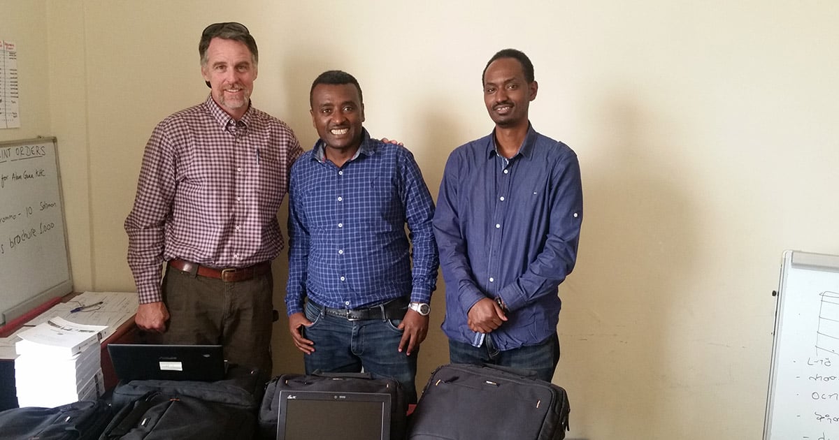 Bible Translators in Ethiopia, some of whom had to learn brand new technology