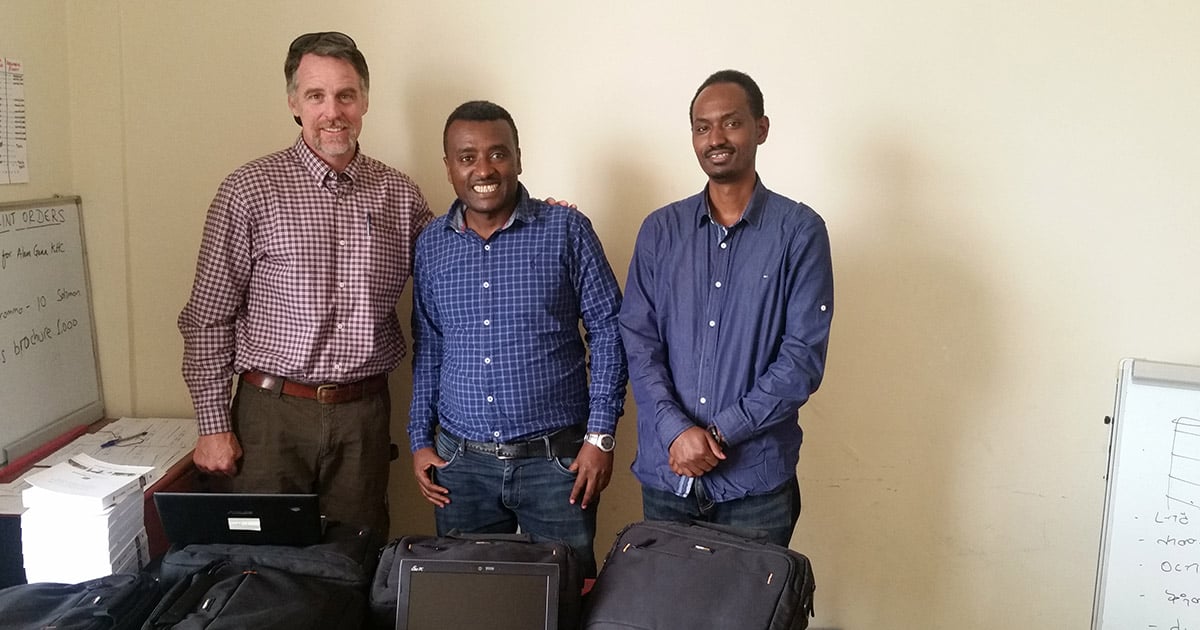 Bible Translators in Ethiopia, some of whom had to learn brand new technology Bible Translators in Ethiopia, some of whom had to learn brand new technology