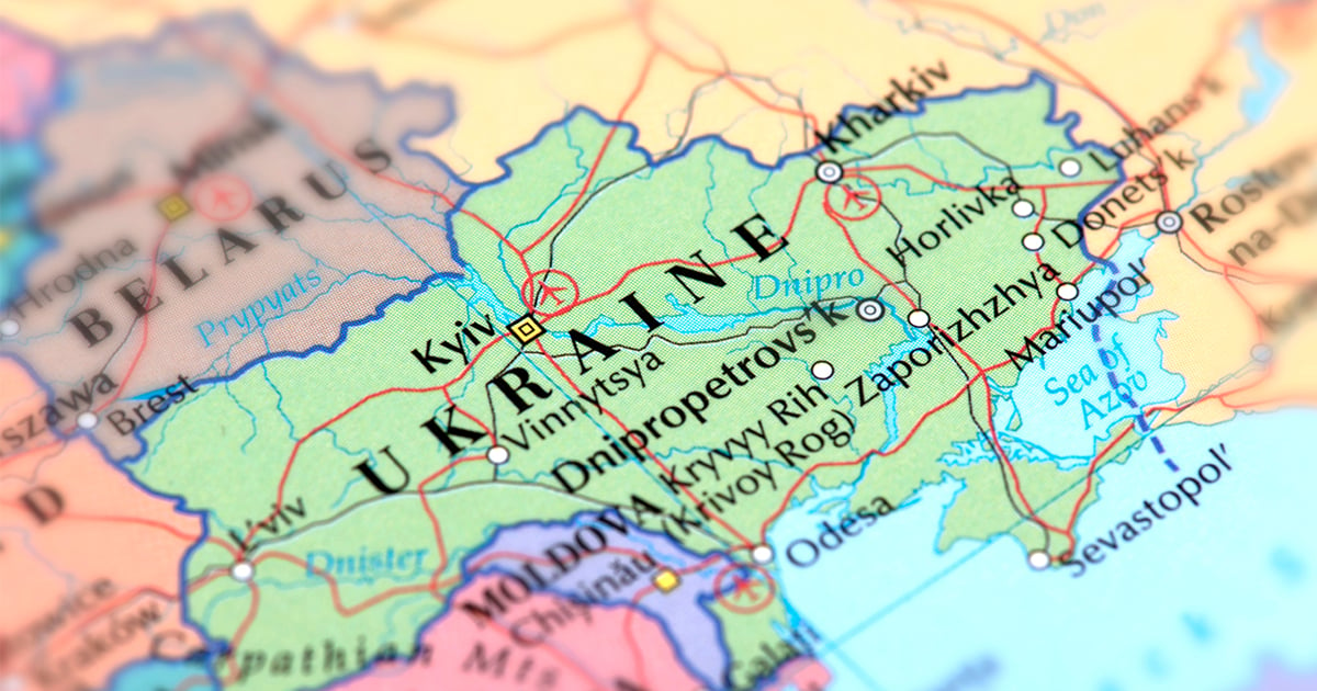Bible Translators Ukraine Map